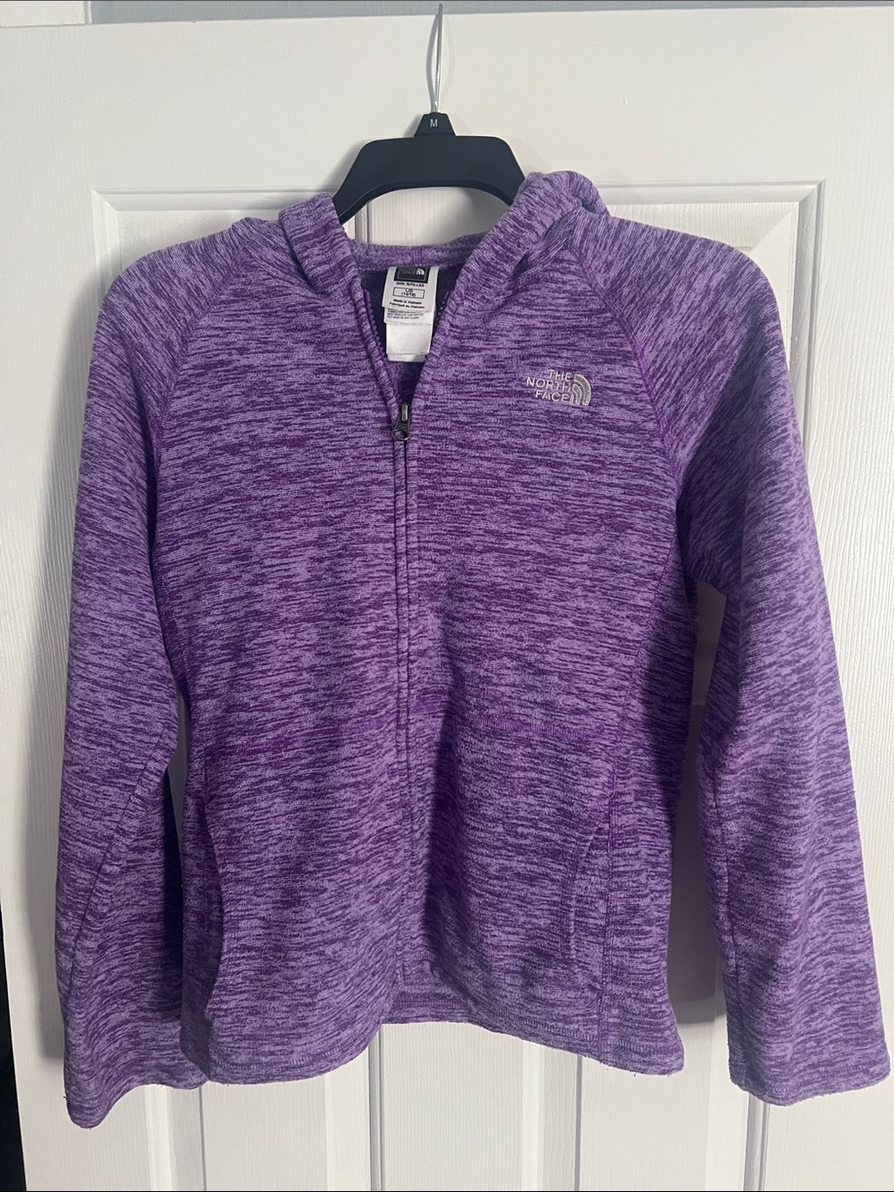 The North Face Girls' Purple Heather Full-Zip Hoodie Jacket